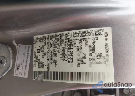 2003 Nissan Xterra Se z USA, uszkodzony, nr VIN 5N1ED28T73C634280